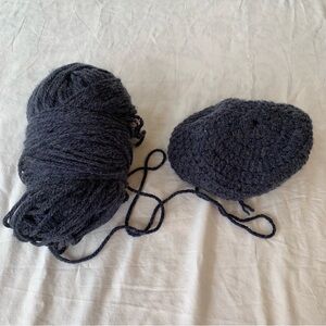 Dark Grey Soft Yarn for Knitting & Crochet